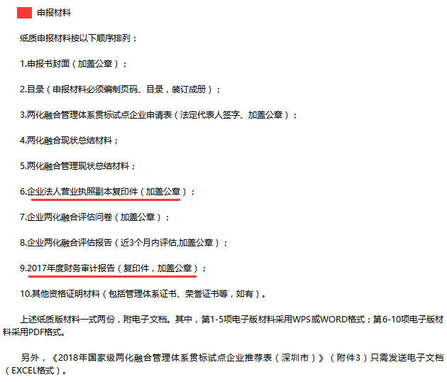 準(zhǔn)備好這10項(xiàng)材料是申報(bào)兩化融合貫標(biāo)試點(diǎn)的必備！